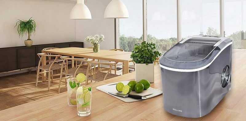 Kostkarka do kostek lodu Stołowa Maszynka Do Lodu Szara zdjęcie 9