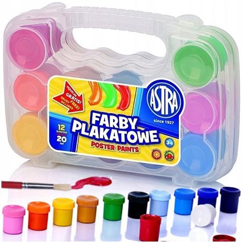 farby plakatowe walizka 12k 20ml astra na Arena.pl