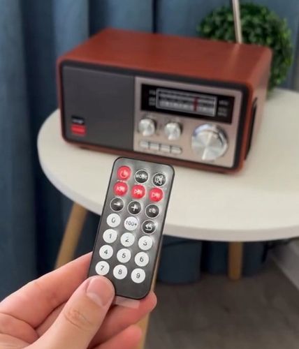 Radio Retro sieciowo-bateryjne FM PRZENOŚNE pilot Bluetooth 1200mAh na Arena.pl