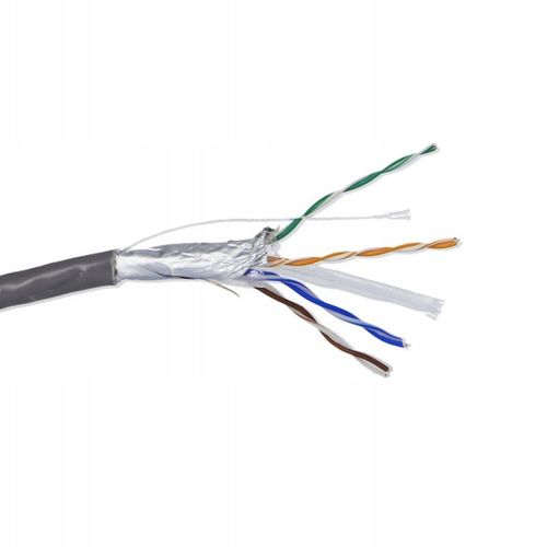 Kabel sieciowy LAN Skrętka komputerowa wewnętrzna FTP CAT 6 CCA HQ 305m na Arena.pl