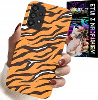 ETUI DO SAMSUNG GALAXY A53 5G - PLECKI W TYGRYSIE PASKI POKROWIEC +SZKŁO