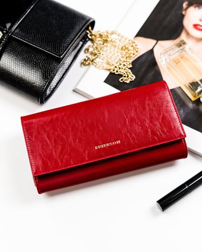 skórzany portfel na karty z ochroną rfid stop - peterson na Arena.pl