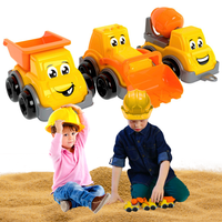 Zestaw Aut Budowlanych Wywrotka Ciągnik Betoniarka Dla Dzieci 6160