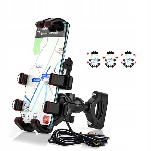 MOTOCYKLOWY UCHWYT TELEFON KIEROWNICĘ ŚRUBA RAMY na Arena.pl