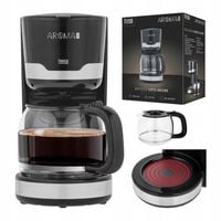 Ekspres PRZELEWOWY do kawy Teesa 1.5L 1000 W filtr szklany dzbanek