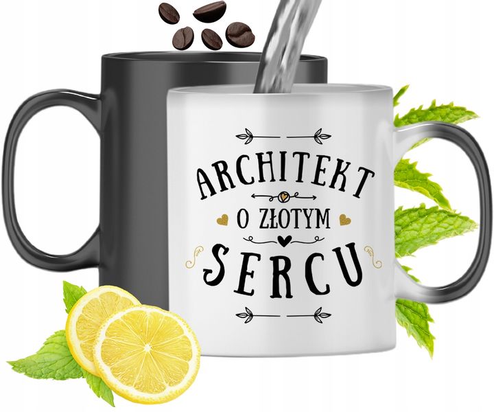 Dla Architekta Kubek Magiczny Na Prezent Urodziny Z Nadrukiem Ze Zdjęciem zdjęcie 1