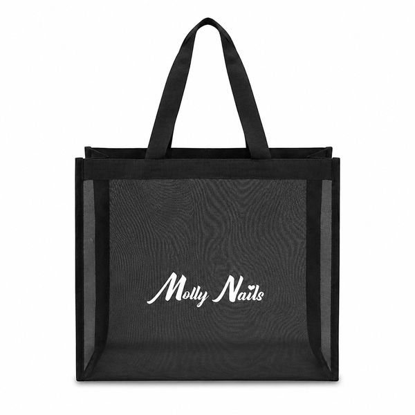 Torba Shopper Mesh Czarna MollyNails zdjęcie 2