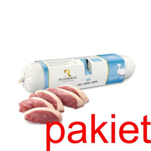 6 x Kaczka z dynią | Podwójne rolki (2x400g) | karma mokra dla szczeniąt na Arena.pl