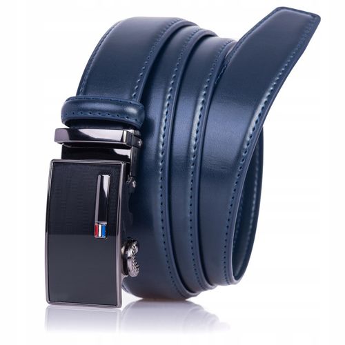 Pasek Męski do garnituru GRANATOWY Automat spodni na Arena.pl