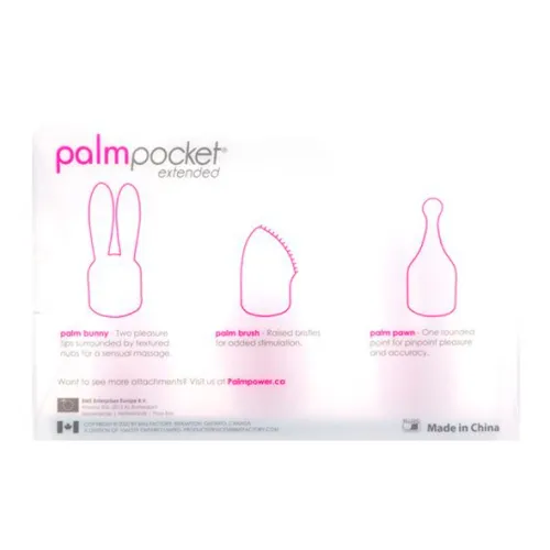 palmpower palmpocket extended - zestaw 3 silikonowych końcowek do masażera na Arena.pl