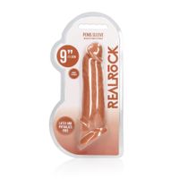 superrealistyczna przedłużka na penisa realrock tpe 20 cm