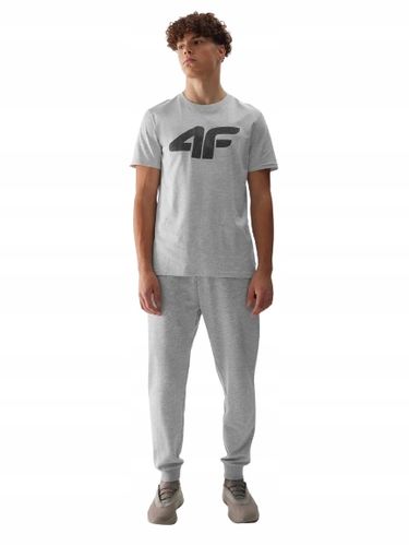 SPODNIE męskie dresowe 4F 4FWSS24TTROM603-27M szare joggery dresy M; na Arena.pl
