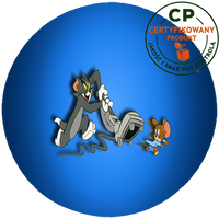 Opłatek na tort Tom i Jerry