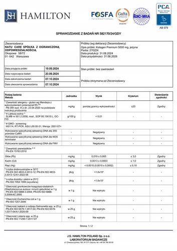 Kolagen Rybi Do Picia Na Zmarszczki w Proszku 5000 mg Natu Care Jeżyna na Arena.pl