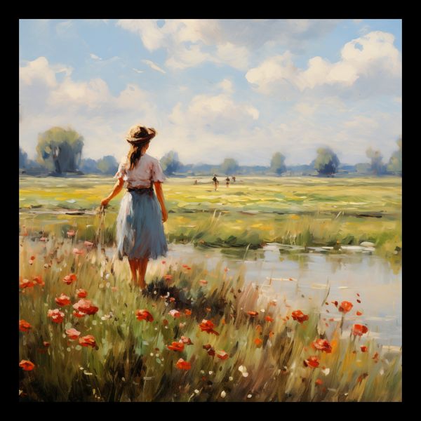 Plakat 30x30cm Wiejski Spokój zdjęcie 2
