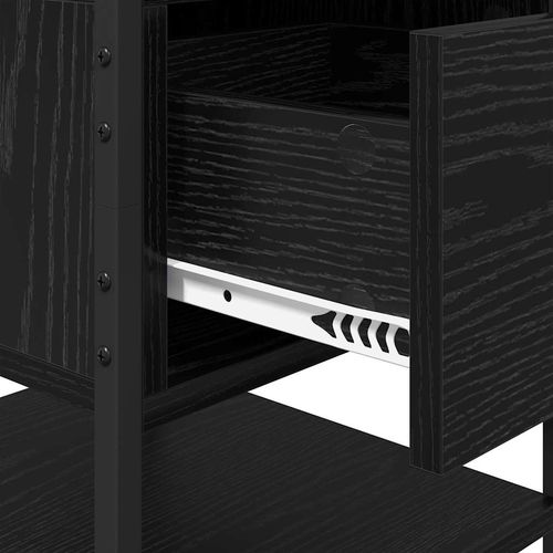 Szafka Nocna z szufladą 2 pcs Czarny dąb 40 x 42 x 56 cm na Arena.pl