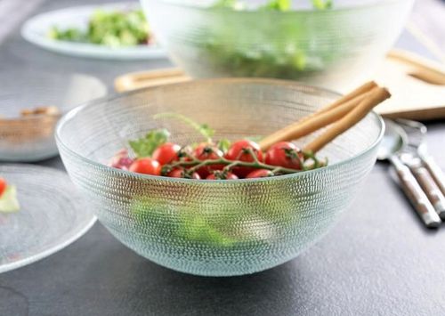 MISKA SALATERKA SZKLANA MISA 17cm MISKI DO SAŁATKI NA SAŁATKĘ ZESTAW 2szt na Arena.pl