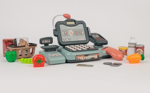 KASA FISKALNA SKLEPOWA INTERAKTYWNA SKANER WYŚWIETLACZ LCD DZWIĘK AKCESORIA na Arena.pl