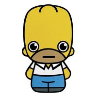 Tuvalu: Homer Simpson kolorowany 1 uncja Srebra 2022 Minted Minis Coin