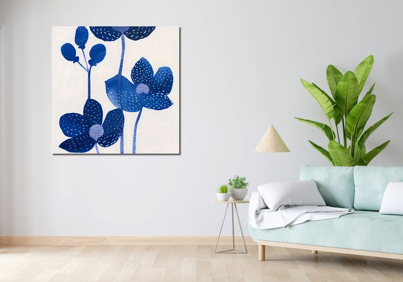 Obraz 100x100cm Nocne Kwiaty zdjęcie 2