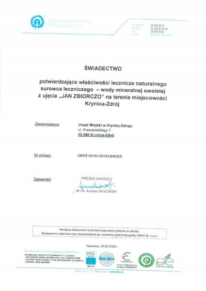 Jan Naturalna woda lecznicza oczyszczenie 6 x 1,5l zdjęcie 3