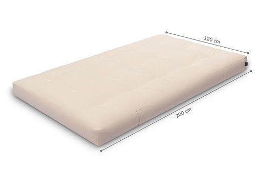 Materac 120x200 z kokosem - Pascall Futon Medium Coco - Ecru na Arena.pl
