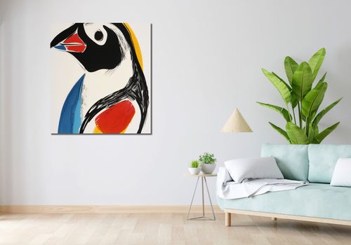 Obraz 90x100cm Portret Ptaka na Arena.pl