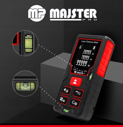 DALMIERZ LASEROWY 40M CYFROWY MIERNIK ODLEGŁOŚCI POZIOMICA LASEROWA na Arena.pl