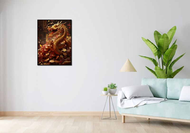 Plakat 60x80cm Smok Bogactwa zdjęcie 4