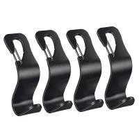 Zestaw 4 x Wieszak Hak Haczyk Uchwyt na Zagłówek Zakupy do Fotela Samochodu