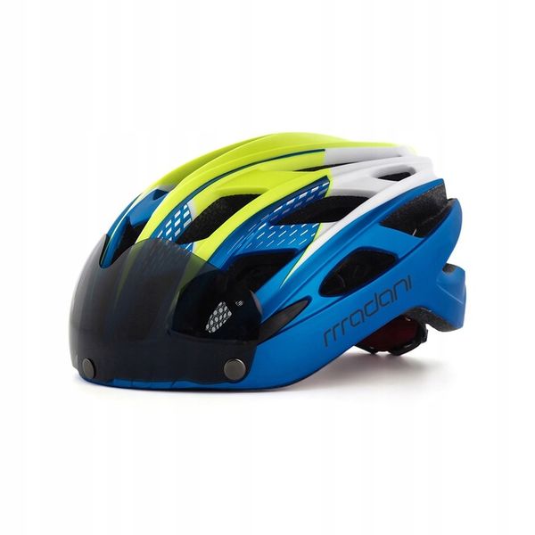 Kask rowerowy z szybą HT19 - madani zdjęcie 11