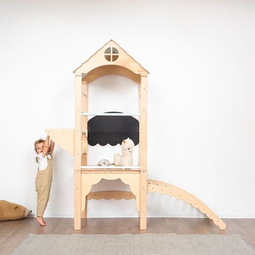 domowy plac zabaw Tower - drewno-pastel na Arena.pl