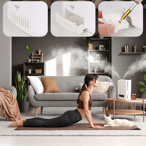 Nawilżacz powietrza ultradźwiękowy dyfuzor zapachowy MILO duży aż 5l na Arena.pl