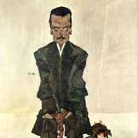 Eduard Kosmack, Egon Schiele - plakat 50x50 cm