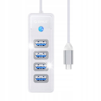 Adapter Hub USB-C do 4xUSB 3.0 Orico 5Gbps 15cm
