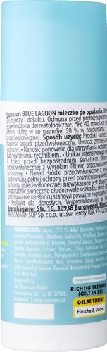 SUNOZON BLUE LAGOON MLECZKO DO OPALANIA SPF 50 50 ML na Arena.pl