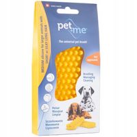 Szczotka dla psa Pet+Me Medium Silicone Yellow