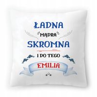 Poduszka Dla Emilii Na Urodziny Imieniny Prezent Z Nadrukiem Ze Zdjęciem