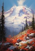 Plakat 70x100cm Majestat Górskich Przełęczy