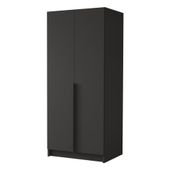 Szafa BONO I 100 cm-pojemna garderoba-CZARNY+CZARNY