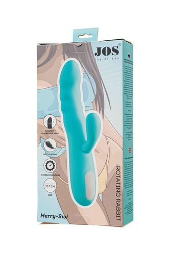 Jos Vibrator-Rotator With Clitoral Stimulation Jos Merry-Swi, Silicone, na Arena.pl