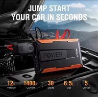 POWERBANK 12V ROZRUSZNIK BOOSTER JUMP STARTER URZĄDZENIE ROZRUCHOWE 1400A