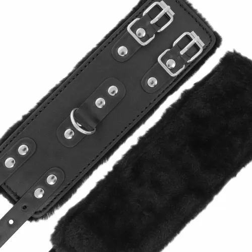 darkness regulowane mankiety skorzane czarne z miękką podszewką na Arena.pl