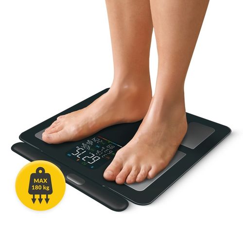 WAGA ŁAZIENKOWA ANALITYCZNA ELEKTRONICZNA POMIAR TŁUSZCZU BMI SZKLANA SMART na Arena.pl