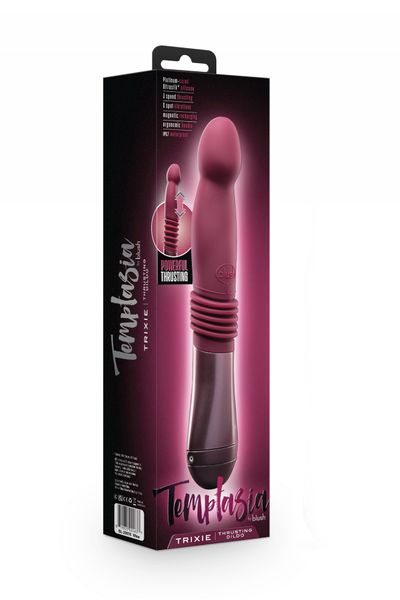 temptasia trixie thrusting dildo wine zdjęcie 3