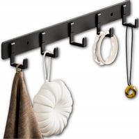 Panel Haczyki Wieszak Mocny Czarny Ścienny Loft Wiszący Na Klucze