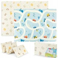 Mata Piankowa Sesttino SKŁADANA edukacyjna DWUSTRONNA XXL ANTYPOŚLIZGOWA