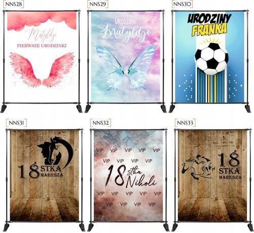 ŚCIANKA DO ZDJĘĆ TŁO pastele z imieniem SKRZYDŁA na Arena.pl