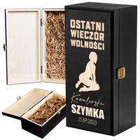 PREZENT NA WIECZÓR KAWALERSKI SKRZYNKA NA ALKOHOL WIECZÓR KAWALERSKI GRAWER