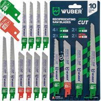 ZESTAW BRZESZCZOTÓW DO PIŁY SZABLASTEJ NOŻE DO METALU I DREWNA NOŻYKI 10SZT